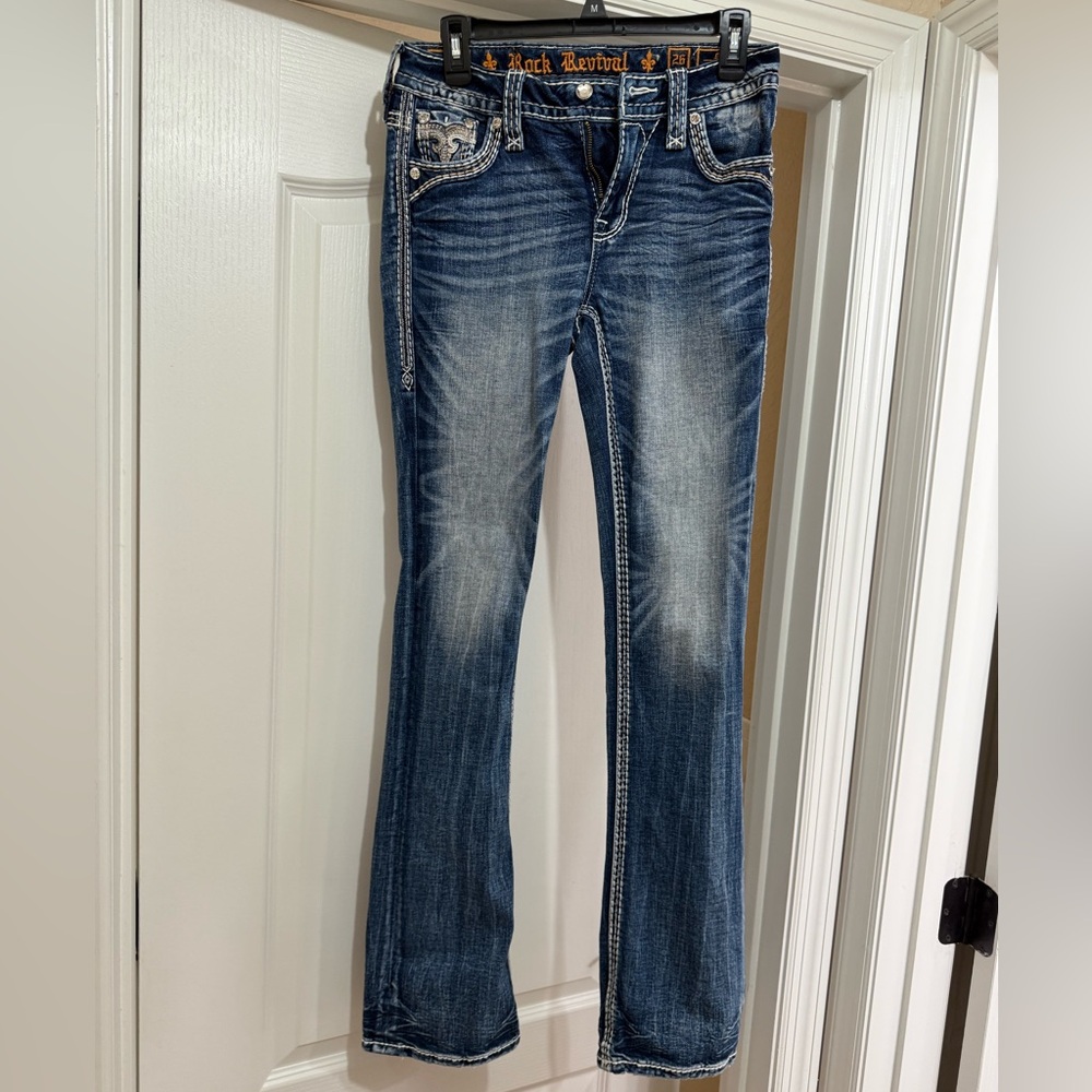 Rock Revival Indigo Distressed Jeans